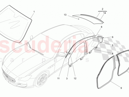 Photo of RH REAR QUARTER WINDOW ASSEMBLY REAR PRIVACY WINDOWS…