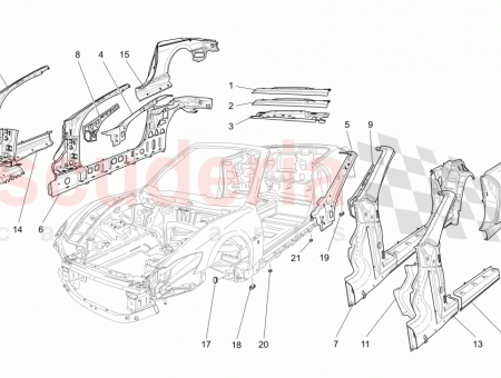 Photo of L H FRONT PILLAR INNER REINFORCEMENT…