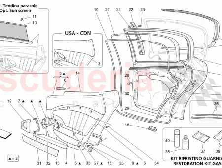 Photo of L H REAR DOOR INTERMEDIATE GASKET…