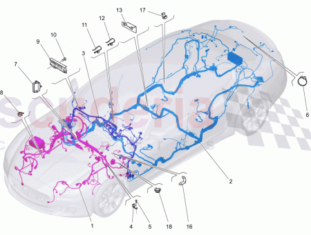 Photo of REAR WIRING HARNESS 8 WAYS FOR SEDANS 12…