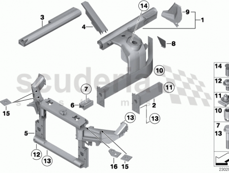 Photo of SECTION OF LEFT ENGINE SUPPORT 41 11…