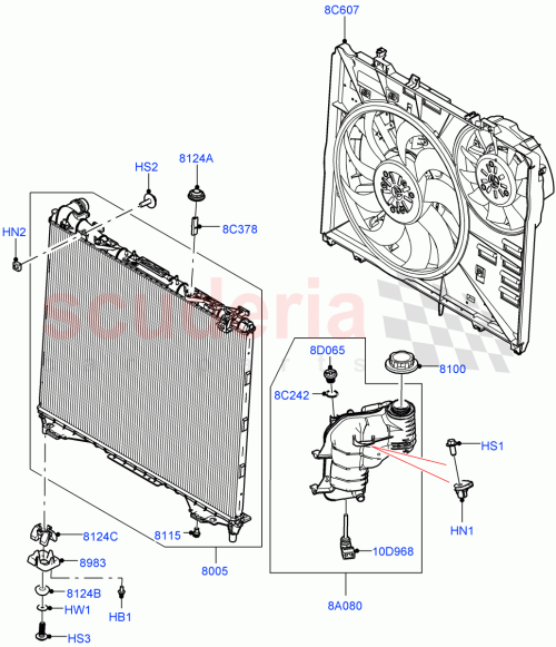 Part Diagram for Land Rover LR163846