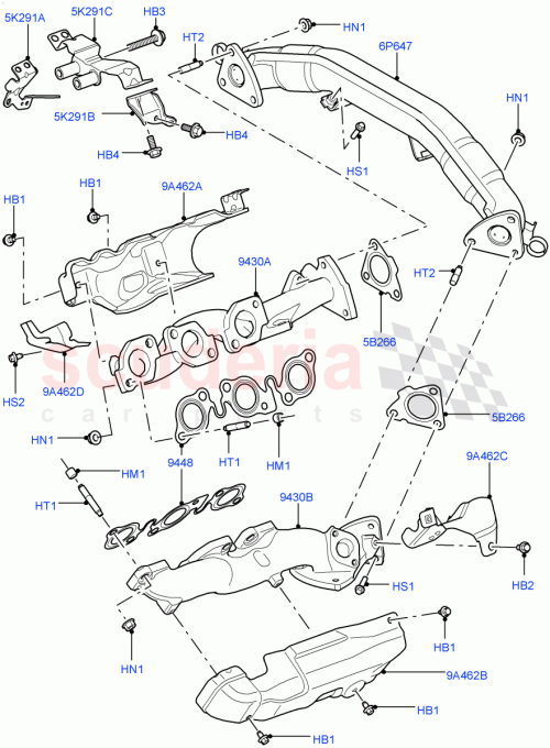 Part Diagram for Land Rover LR013302