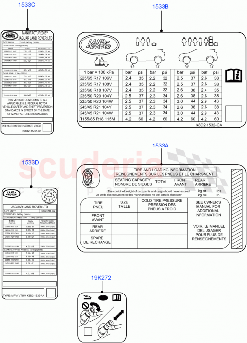 Part Diagram for Land Rover LR130036