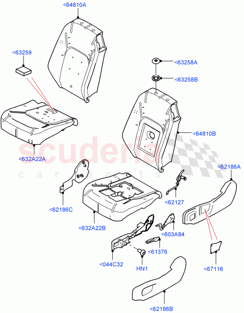 Part Diagram for Land Rover LR132908