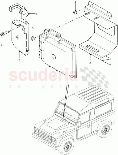 Part Diagram for Land Rover LR040908