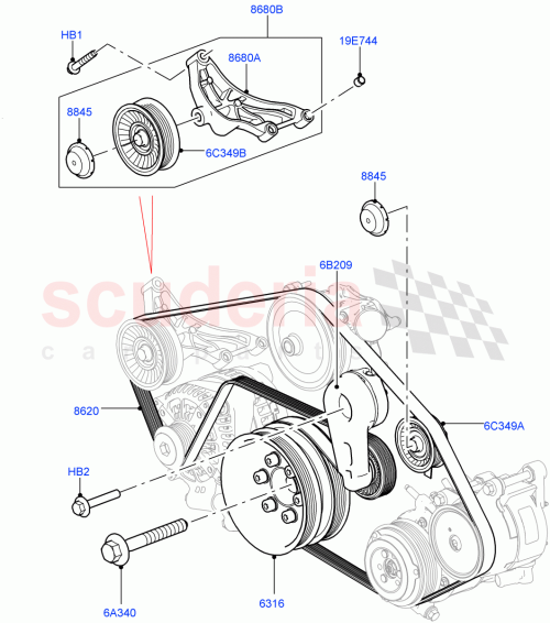 Part Diagram for Land Rover LR106771
