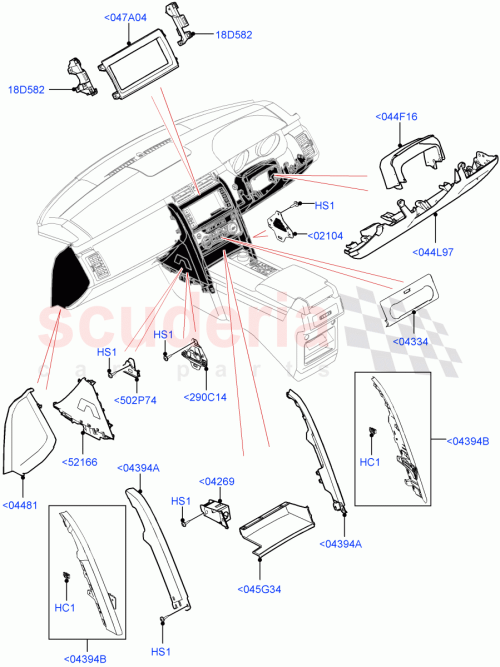 Part Diagram for Land Rover LR142707