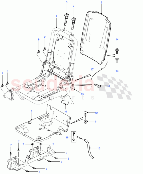 Part Diagram for Land Rover HTD500350