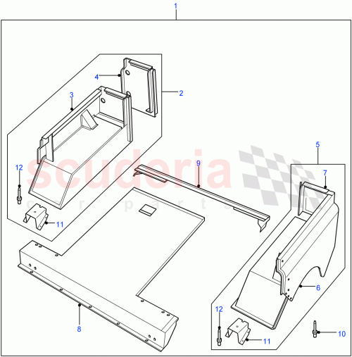 Part Diagram for Land Rover ALA711000