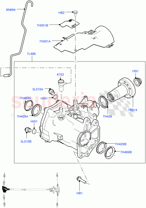 Part Diagram for Land Rover LR065707