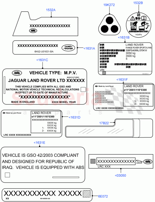 Part Diagram for Land Rover LR087259