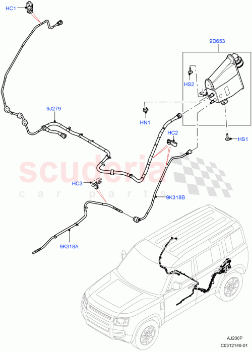 Part Diagram for Land Rover LR154198