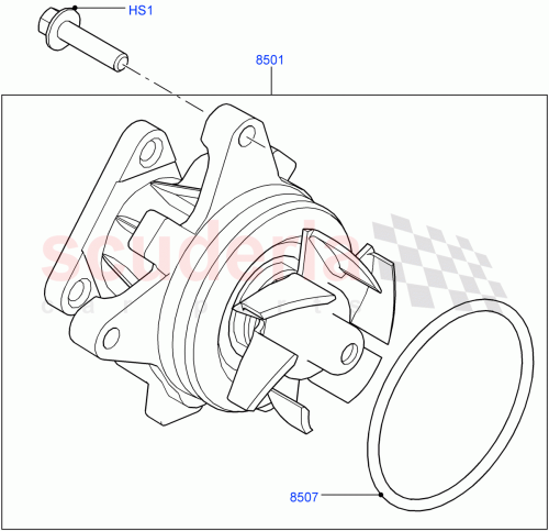 Part Diagram for Land Rover LR053310