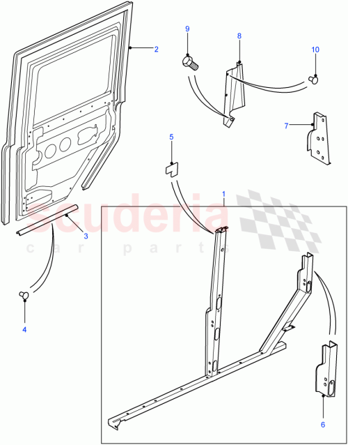 Part Diagram for Land Rover RYP500930