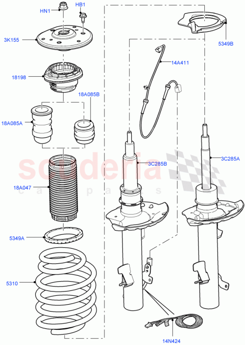 Part Diagram for Land Rover LR085961