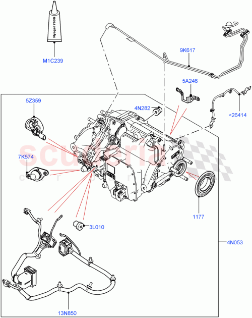 Part Diagram for Land Rover LR135555