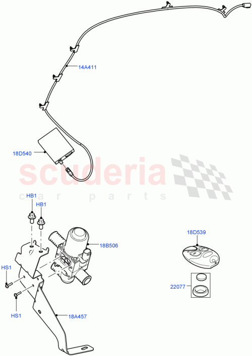 Part Diagram for Land Rover LR030285