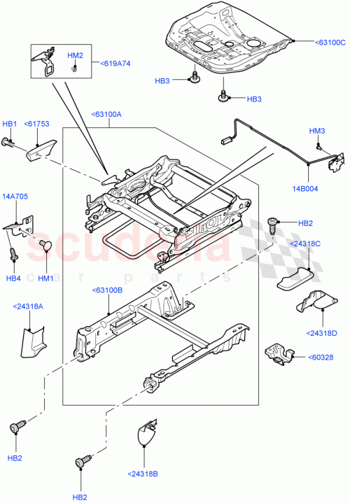 Part Diagram for Land Rover LR003008