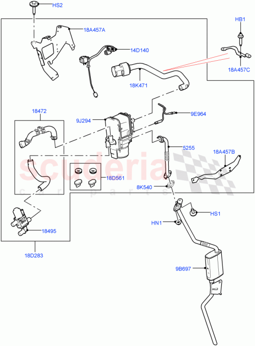 Part Diagram for Land Rover LR130879