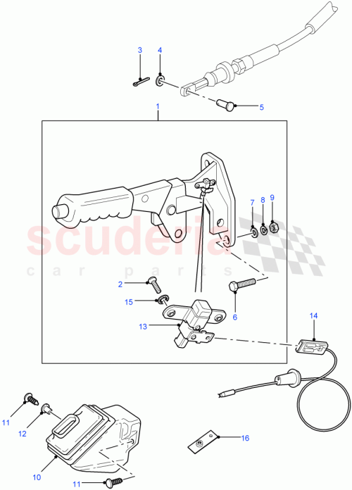 Part Diagram for Land Rover MWC3136