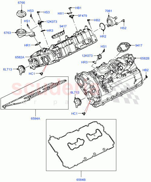 Part Diagram for Land Rover LR158547