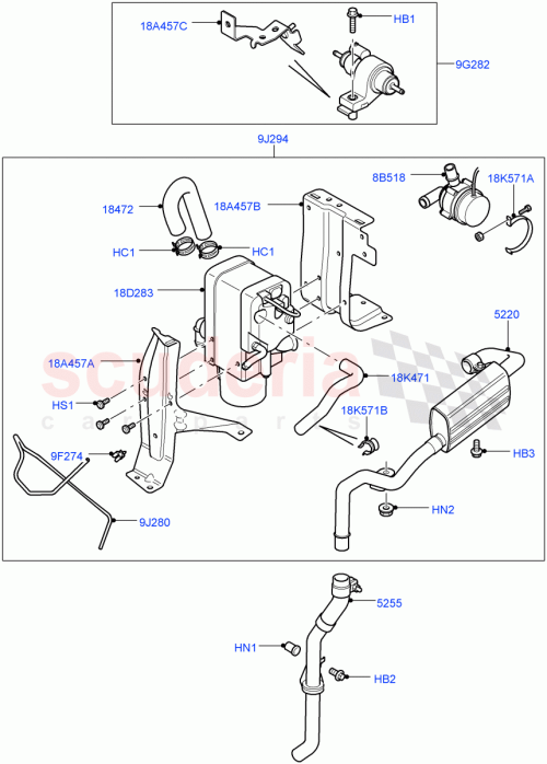 Part Diagram for Land Rover LR014459