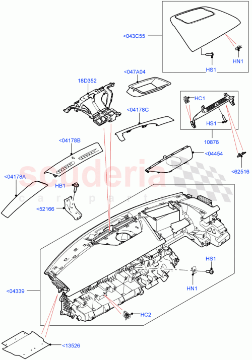 Part Diagram for Land Rover LR132732