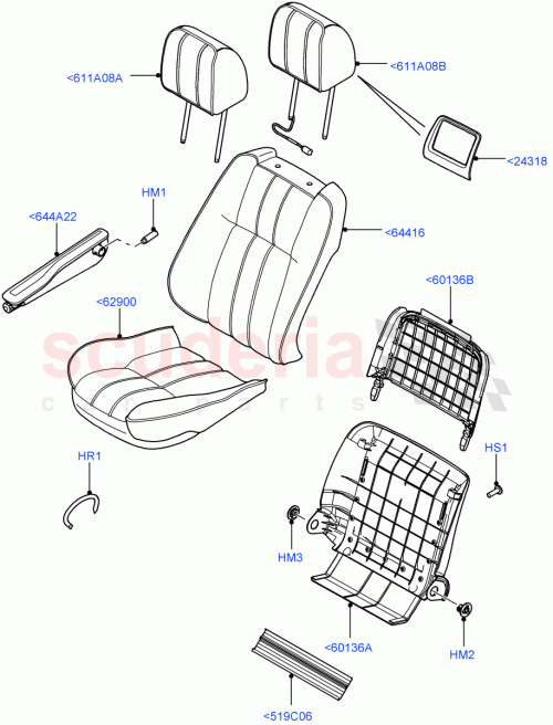 Part Diagram for Land Rover LR012099