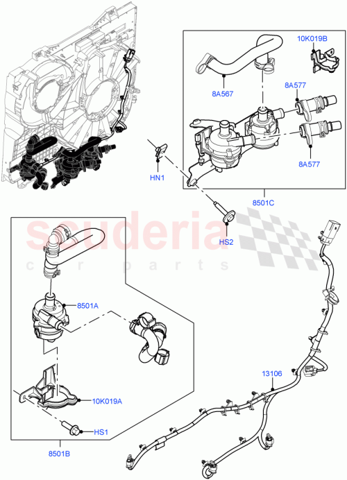Part Diagram for Land Rover LR156120