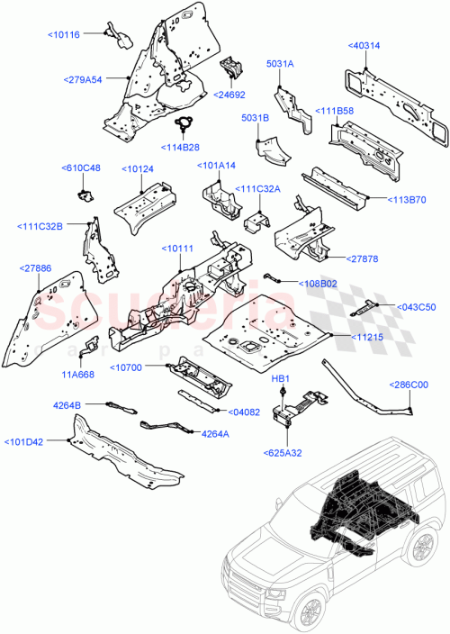 Part Diagram for Land Rover LR139092