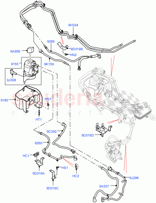 Part Diagram for Land Rover LR072004