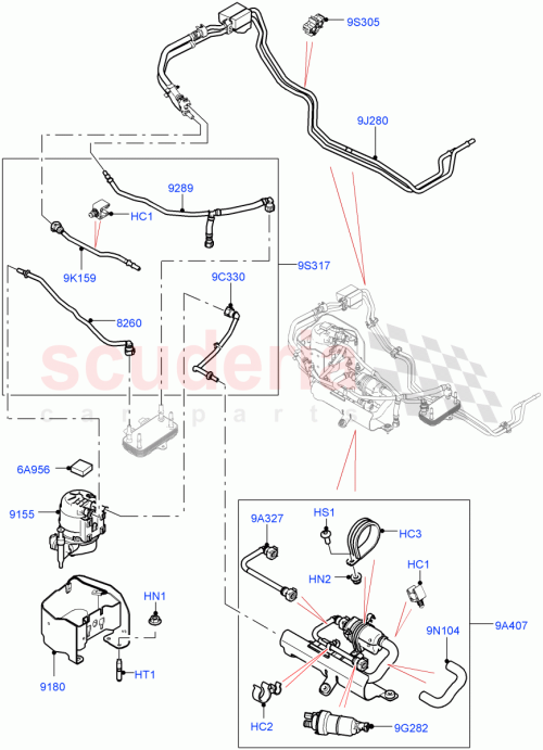 Part Diagram for Land Rover LR115336