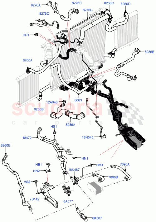 Part Diagram for Land Rover LR125221