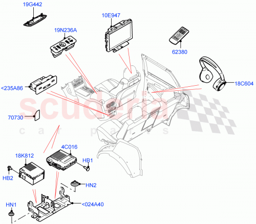 Part Diagram for Land Rover LR110219