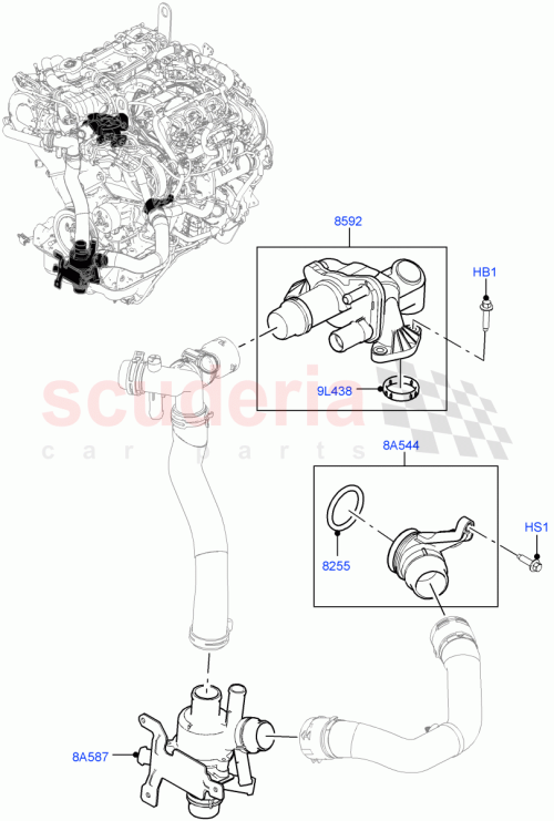 Part Diagram for Land Rover LR091775