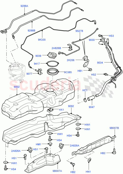 Part Diagram for Land Rover LR028455