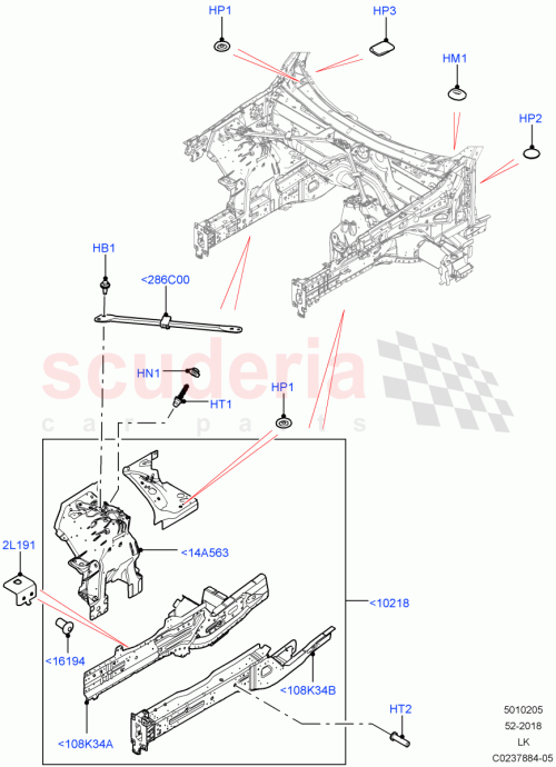 Part Diagram for Land Rover LR036733