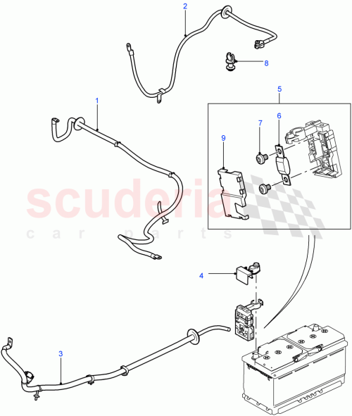 Part Diagram for Land Rover YTA500840