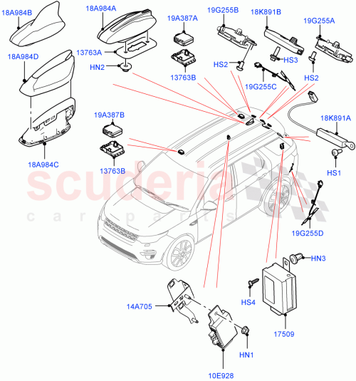 Part Diagram for Land Rover LR164122