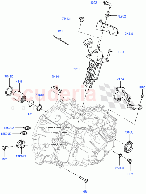 Part Diagram for Land Rover LR072225