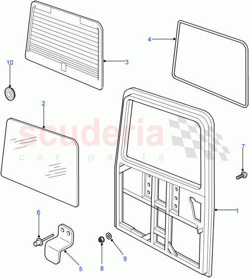 Part Diagram for Land Rover BIC710260