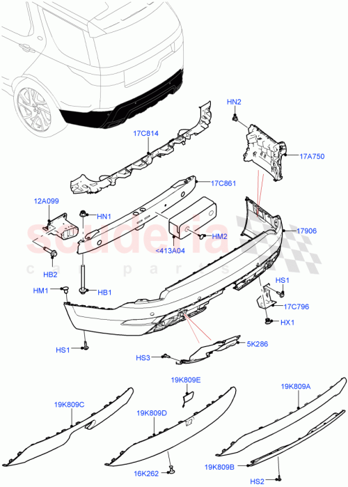 Part Diagram for Land Rover LR150016