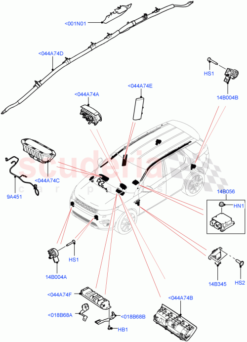 Part Diagram for Land Rover LR081824