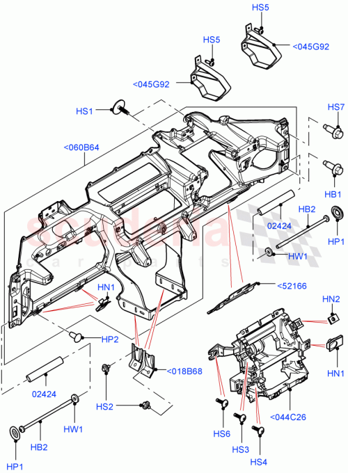 Part Diagram for Land Rover LR055531