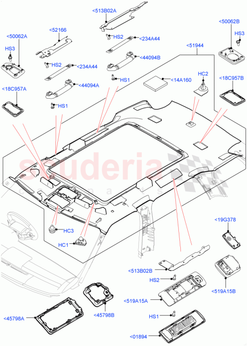 Part Diagram for Land Rover LR047223