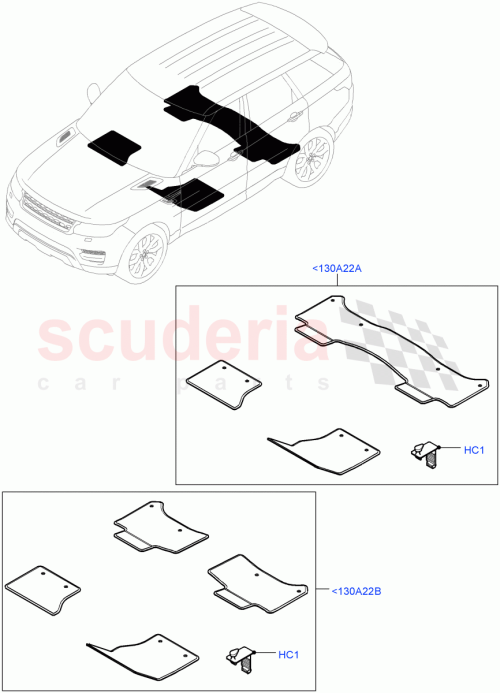 Part Diagram for Land Rover LR041630