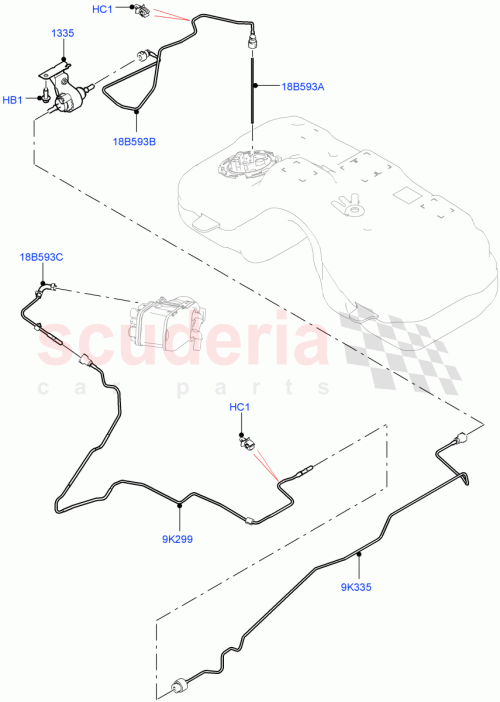 Part Diagram for Land Rover LR115332