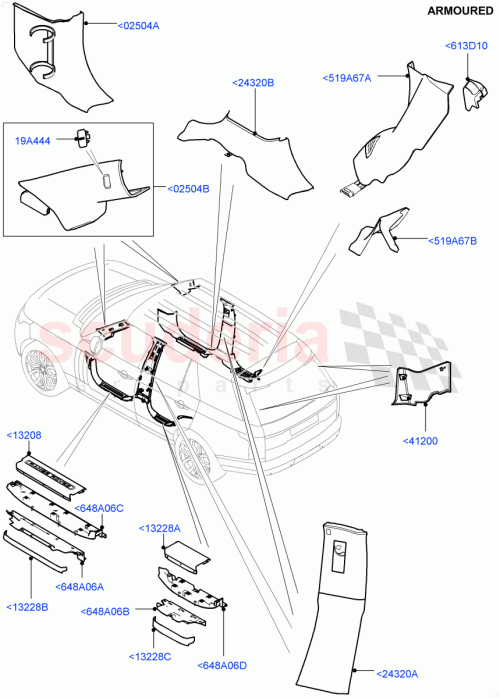 Part Diagram for Land Rover LR108819