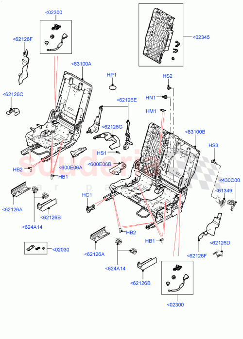 Part Diagram for Land Rover LR080905